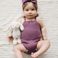 Organic Cotton Modal Lilian Headband - Elderberry Childrens Headband from Jamie Kay Australia