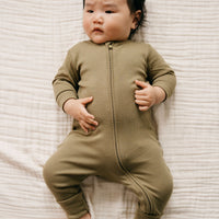 Organic Cotton Modal Frankie Onepiece - Herb Childrens Onepiece from Jamie Kay Australia