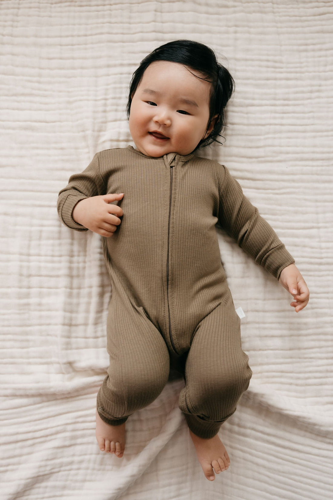 Organic Cotton Modal Frankie Onepiece - Oak Childrens Onepiece from Jamie Kay Australia