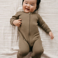 Organic Cotton Modal Frankie Onepiece - Oak Childrens Onepiece from Jamie Kay Australia