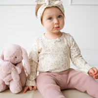 Frankie Knitted Legging - Powder Pink Childrens Legging from Jamie Kay Australia