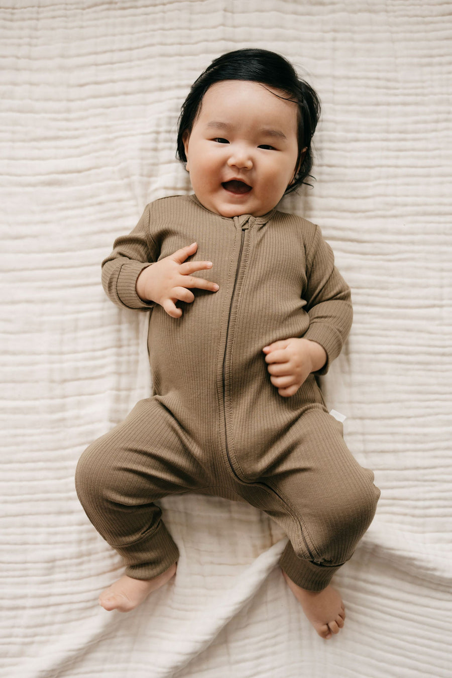 Organic Cotton Modal Frankie Onepiece - Oak Childrens Onepiece from Jamie Kay Australia