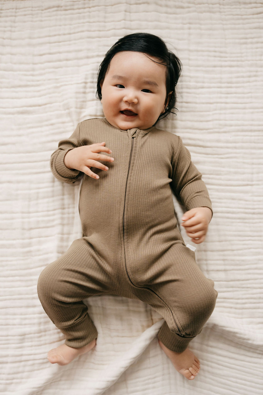 Organic Cotton Modal Frankie Onepiece - Oak Childrens Onepiece from Jamie Kay Australia