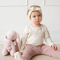 Frankie Knitted Legging - Powder Pink Childrens Legging from Jamie Kay Australia