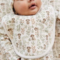 Organic Cotton Bib - Charlie's Backyard Childrens Bib from Jamie Kay Australia