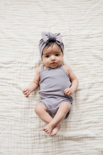 Organic Cotton Modal Singlet Bodysuit - Daisy Childrens Bodysuit from Jamie Kay Australia