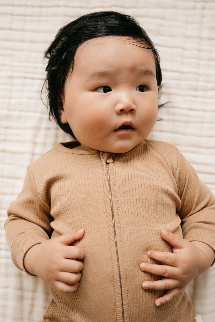 Organic Cotton Modal Frankie Onepiece - Honeycomb Childrens Onepiece from Jamie Kay Australia