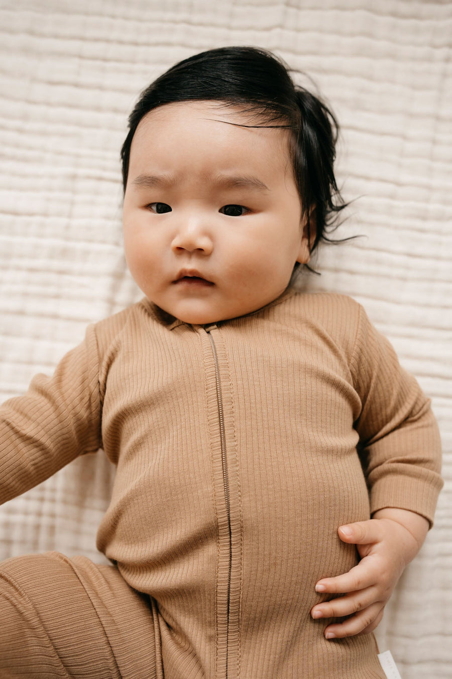 Organic Cotton Modal Frankie Onepiece - Honeycomb Childrens Onepiece from Jamie Kay Australia