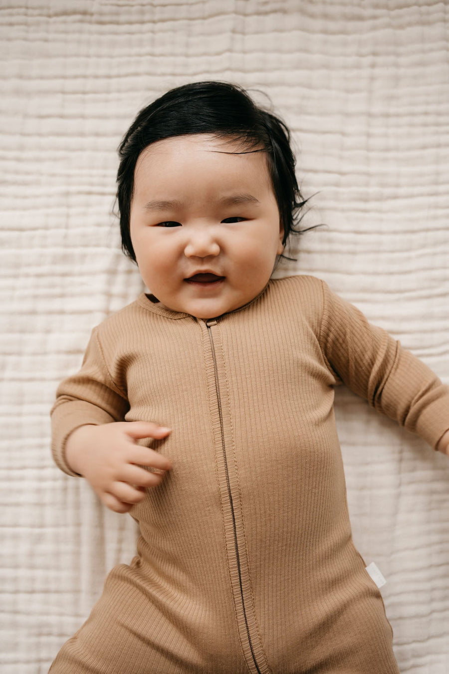 Organic Cotton Modal Frankie Onepiece - Honeycomb Childrens Onepiece from Jamie Kay Australia