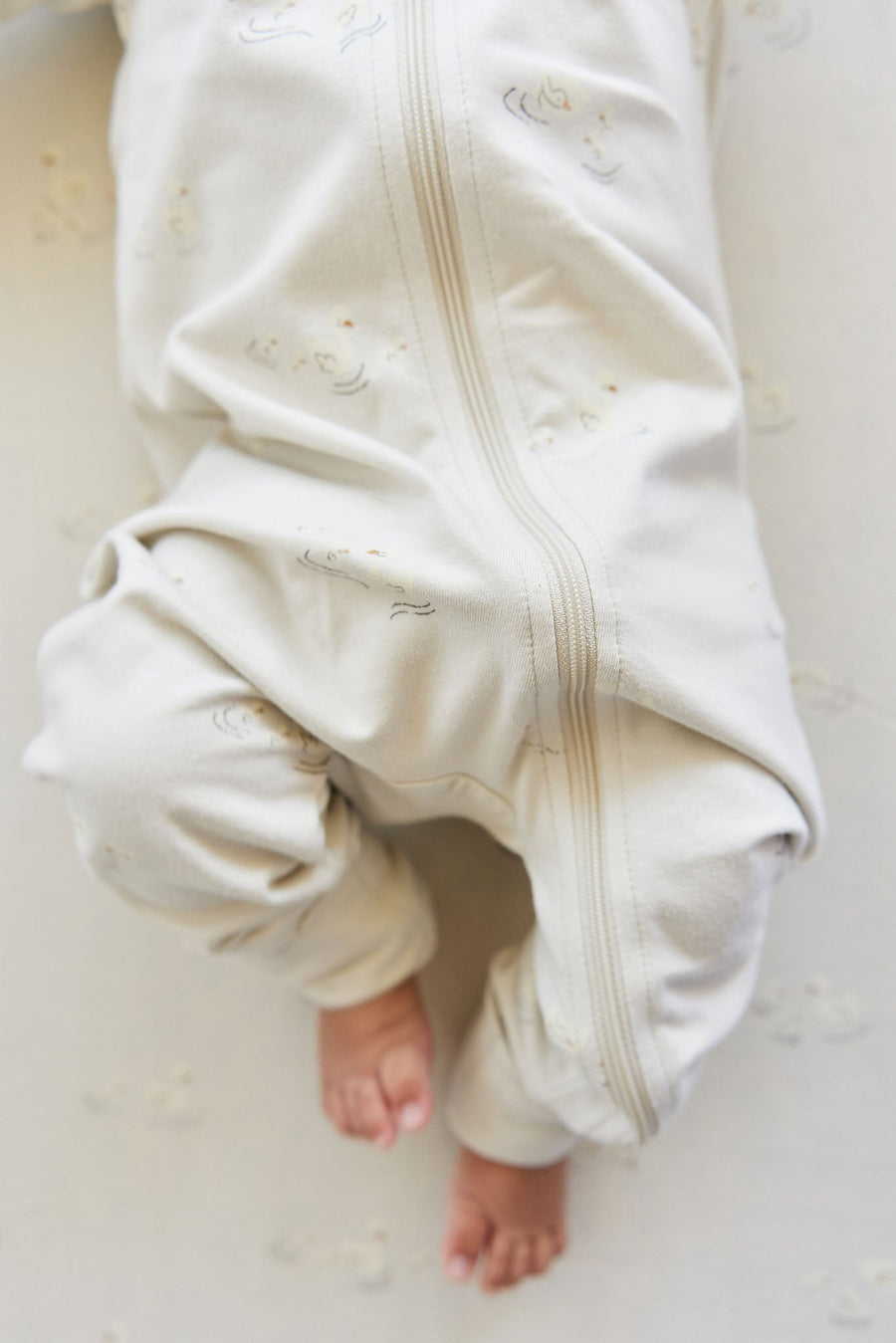 Organic Cotton Gracelyn Onepiece - Ducks In A Row Seed Silver Lining Childrens Onepiece from Jamie Kay Australia