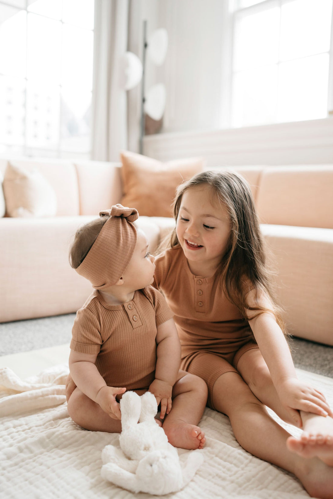 Organic Cotton Modal Henley Tee - Desert Childrens Top from Jamie Kay Australia