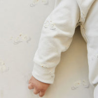 Organic Cotton Gracelyn Onepiece - Ducks In A Row Seed Silver Lining Childrens Onepiece from Jamie Kay Australia