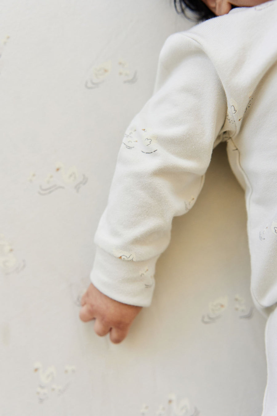 Organic Cotton Gracelyn Onepiece - Ducks In A Row Seed Silver Lining Childrens Onepiece from Jamie Kay Australia