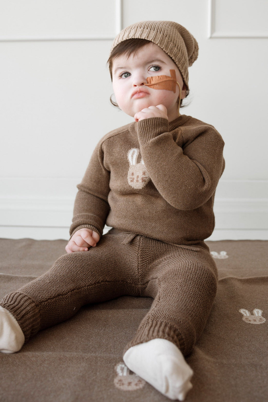 Ethan Jumper - Sepia Marle Childrens Jumper from Jamie Kay Australia