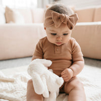 Organic Cotton Modal Darcy Rib Tee Bodysuit - Desert Childrens Bodysuit from Jamie Kay Australia