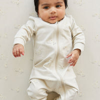 Organic Cotton Gracelyn Onepiece - Ducks In A Row Seed Silver Lining Childrens Onepiece from Jamie Kay Australia