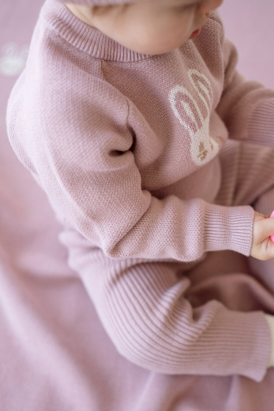 Ethan Jumper - Powder Pink Childrens Jumper from Jamie Kay Australia