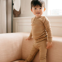 Organic Cotton Modal Everyday Legging - Honeycomb Childrens Legging from Jamie Kay Australia