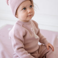 Pom Pom Hat - Powder Pink Childrens Hat from Jamie Kay Australia