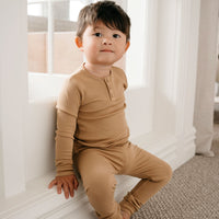 Organic Cotton Modal Everyday Legging - Honeycomb Childrens Legging from Jamie Kay Australia