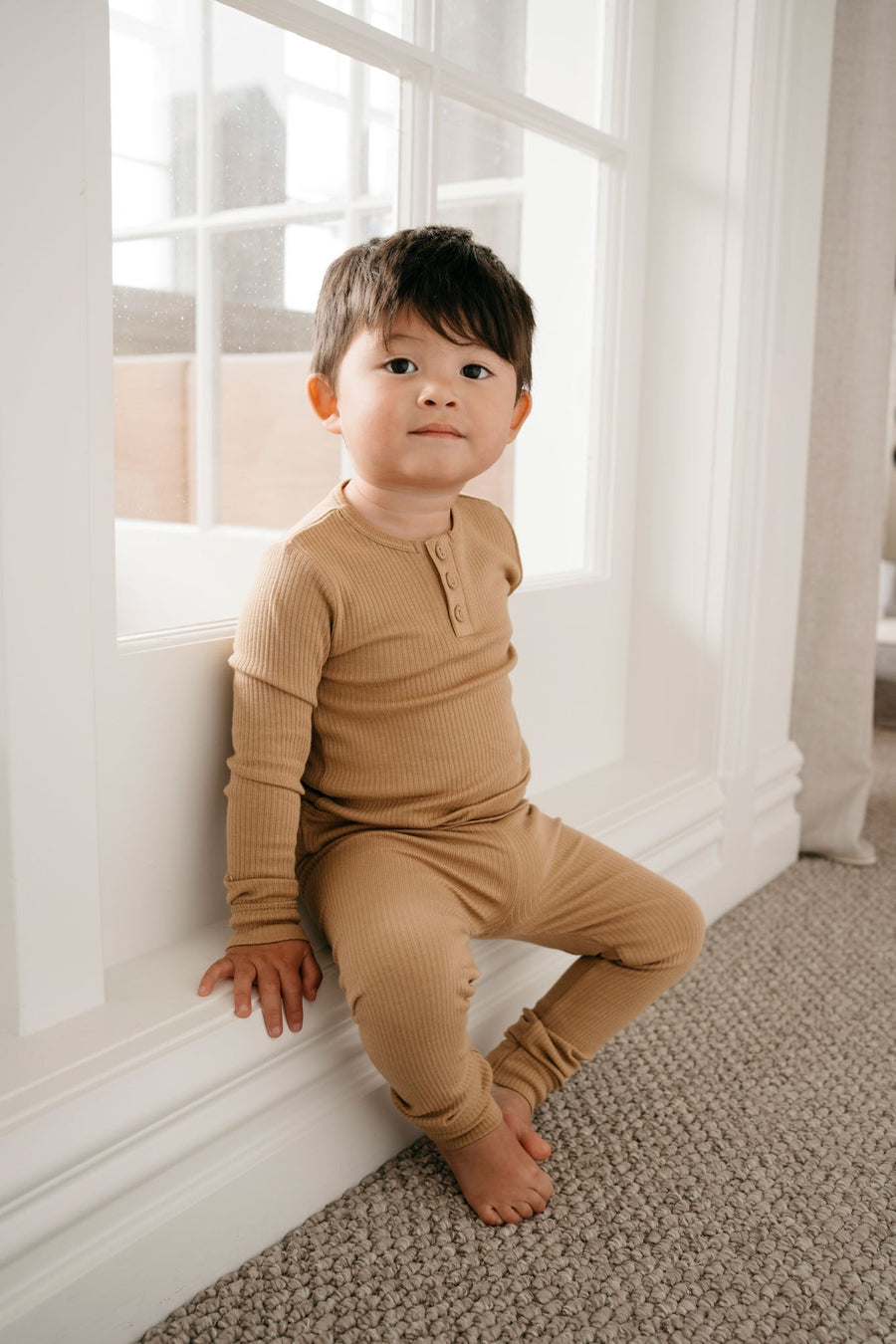 Organic Cotton Modal Everyday Legging - Honeycomb Childrens Legging from Jamie Kay Australia