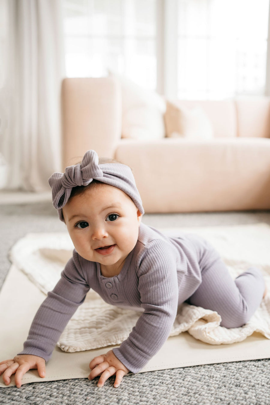 Organic Cotton Modal Lilian Headband - Daisy Childrens Headband from Jamie Kay Australia