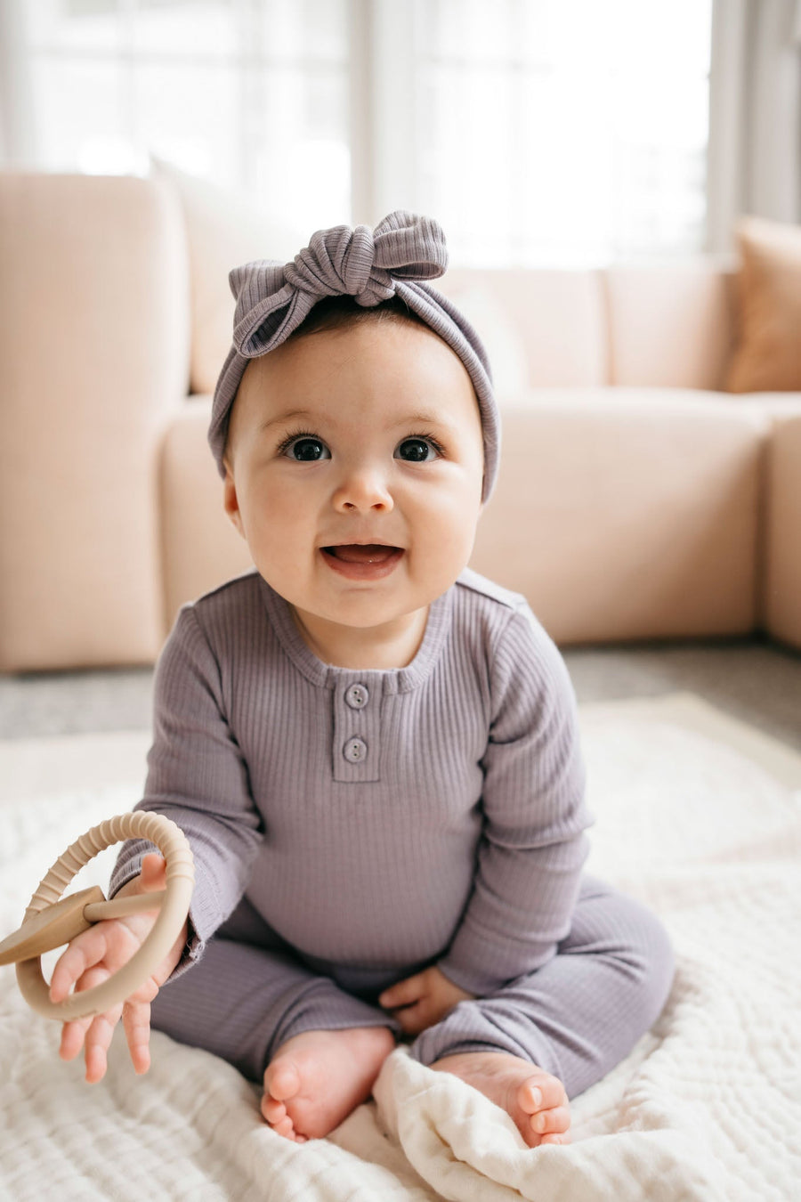 Organic Cotton Modal Lilian Headband - Daisy Childrens Headband from Jamie Kay Australia