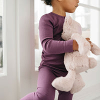 Organic Cotton Modal Everyday Legging - Elderberry Childrens Legging from Jamie Kay Australia