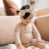 Organic Cotton Modal Lilian Headband - Dusky Rose Childrens Headband from Jamie Kay Australia