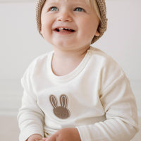 Pima Cotton Arnold Long Sleeve Top - Cloud Childrens Top from Jamie Kay Australia