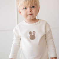 Pima Cotton Arnold Long Sleeve Top - Cloud Childrens Top from Jamie Kay Australia