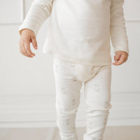 Organic Cotton Modal Everyday Legging - Bunny Buddies Childrens Legging from Jamie Kay Australia