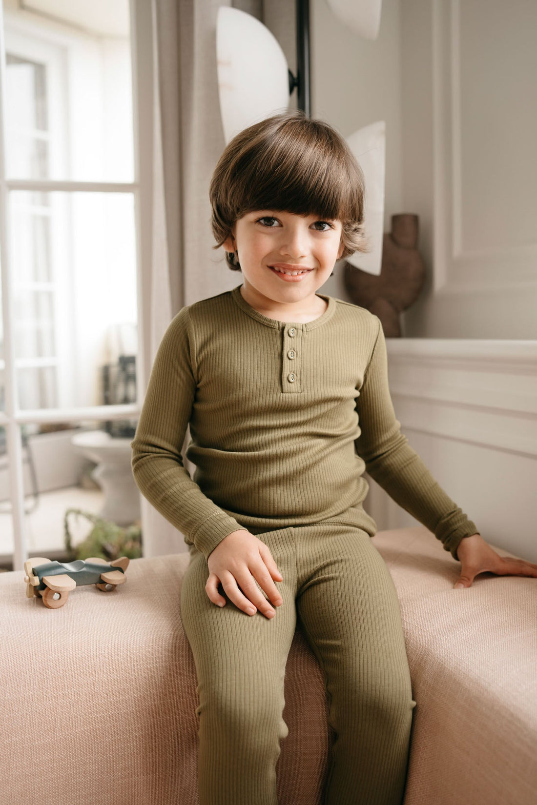 Organic Cotton Modal Everyday Legging - Herb Childrens Legging from Jamie Kay Australia