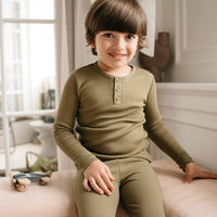 Organic Cotton Modal Everyday Legging - Herb Childrens Legging from Jamie Kay Australia