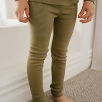 Organic Cotton Modal Everyday Legging - Herb Childrens Legging from Jamie Kay Australia