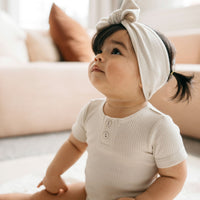 Organic Cotton Modal Lilian Headband - Beech Childrens Headband from Jamie Kay Australia