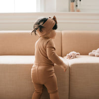 Organic Cotton Modal Long Sleeve Bodysuit - Desert Childrens Bodysuit from Jamie Kay Australia