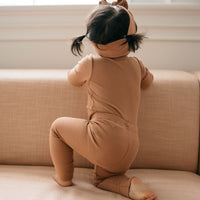 Organic Cotton Modal Long Sleeve Bodysuit - Desert Childrens Bodysuit from Jamie Kay Australia