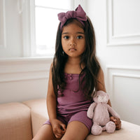 Organic Cotton Modal Singlet - Grape Childrens Singlet from Jamie Kay Australia