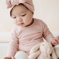 Organic Cotton Headband - Mon Amour Rose Childrens Headband from Jamie Kay Australia