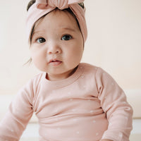 Organic Cotton Headband - Mon Amour Rose Childrens Headband from Jamie Kay Australia