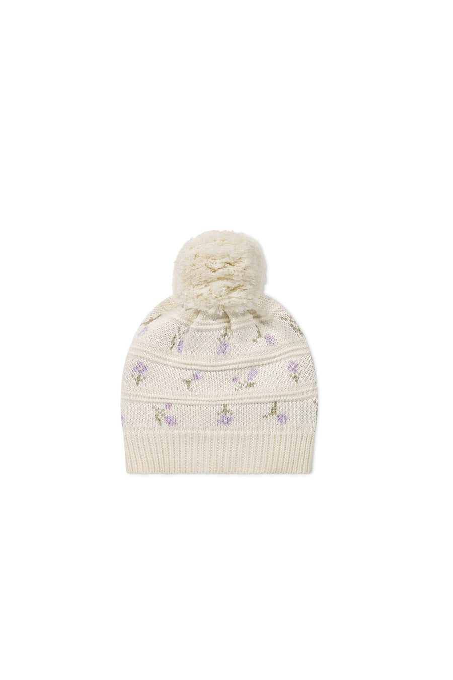 Delilah Knitted Hat - Delilah Knit Lavender Childrens Beanie from Jamie Kay Australia