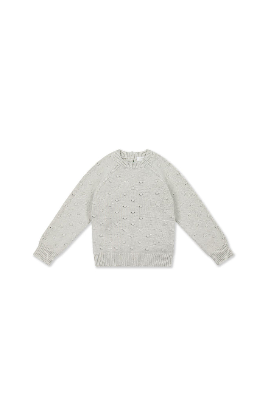 Dotty Knit Jumper - Dusty Blue Childrens Jumper from Jamie Kay Australia