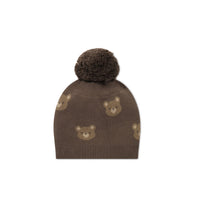 Ethan Hat - Bobbie Bear Brownie Childrens Beanie from Jamie Kay Australia