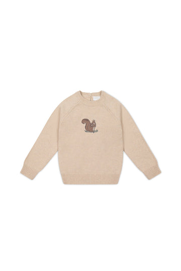 Ethan Jumper - Oatmeal Marle Woodland Childrens Jumper from Jamie Kay Australia