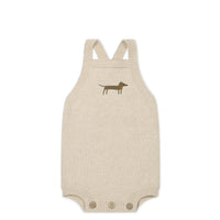 Ethan Playsuit - Oatmeal Marle Cosy Basil Childrens Playsuit from Jamie Kay Australia