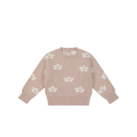 Evelyn Jumper - Frankie Knit Rose Childrens Jumper from Jamie Kay Australia