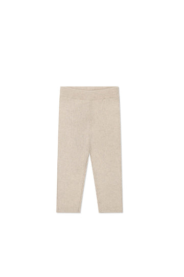 Frankie Knitted Legging - Oatmeal Marle Childrens Legging from Jamie Kay Australia