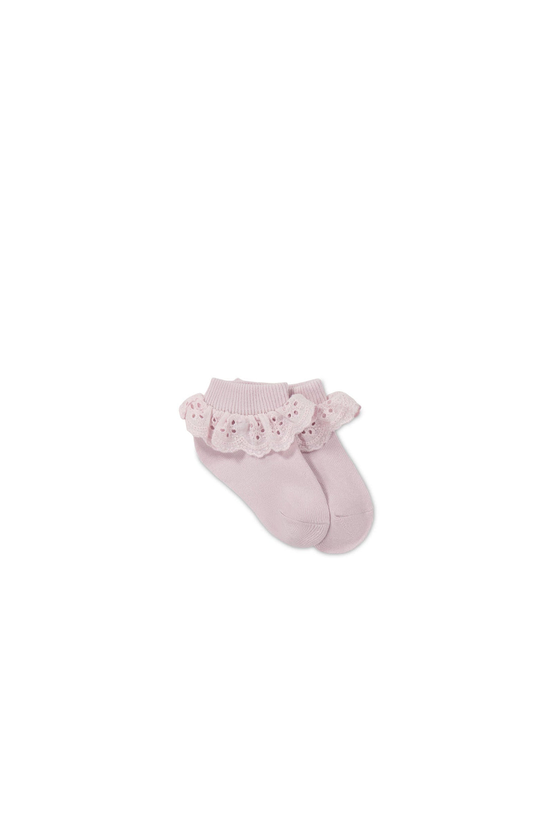 Frill Ankle Sock - Violet Tint Childrens Sock from Jamie Kay Australia