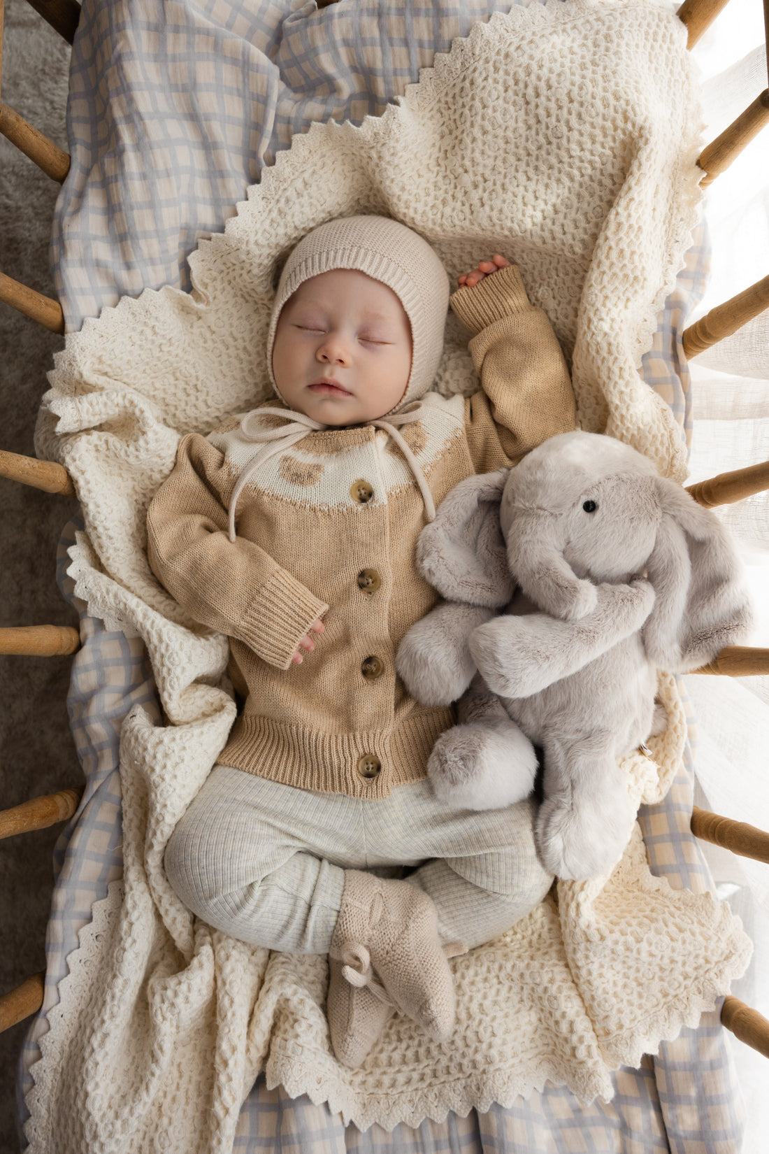 Snuggle Bunnies - Olive The Elephant Childrens Toy from Jamie Kay Australia